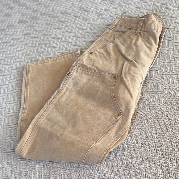 Carhartt Men's Dungaree Fit Brown Work Cargo Pants - Picture 8 of 8